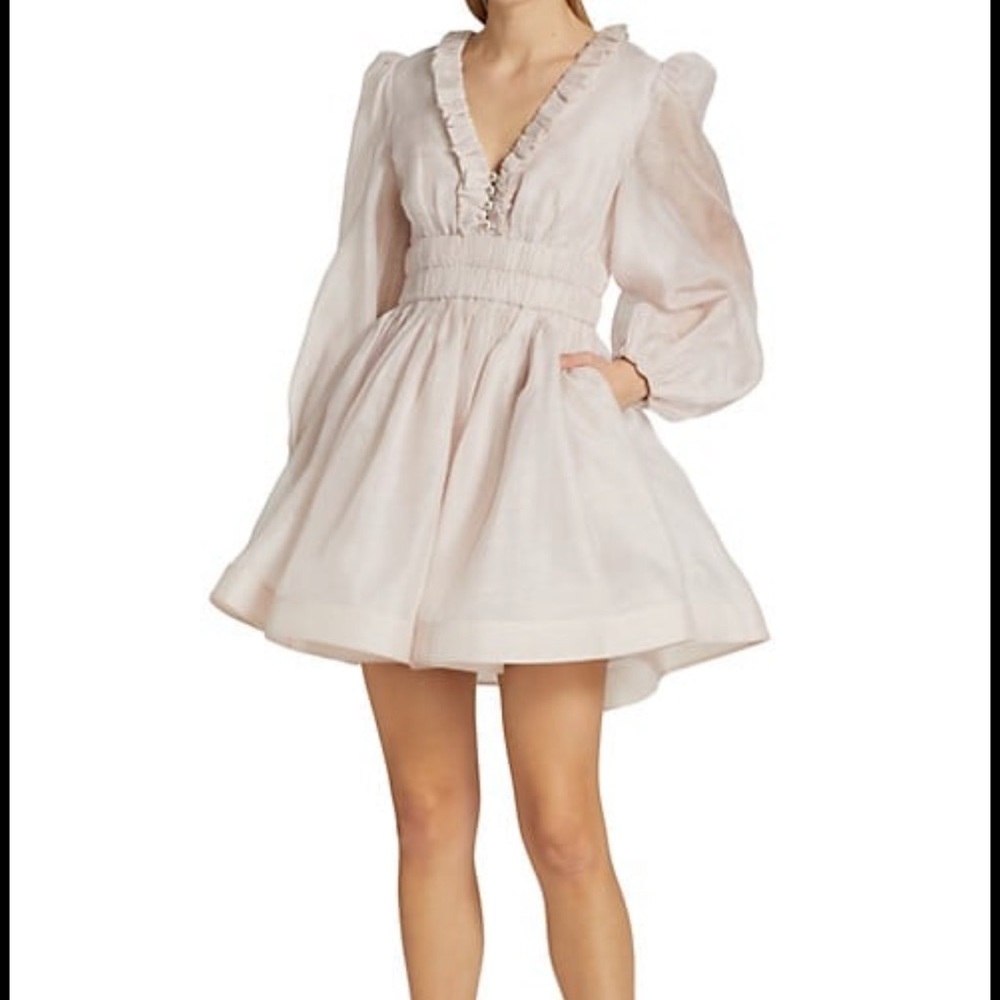 Authentic! Zimmermann Rhythmic frill mini dress